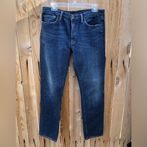 Ralph Lauren Thompson 650 Button Fly Straight Jeans Blue Mens Size 31